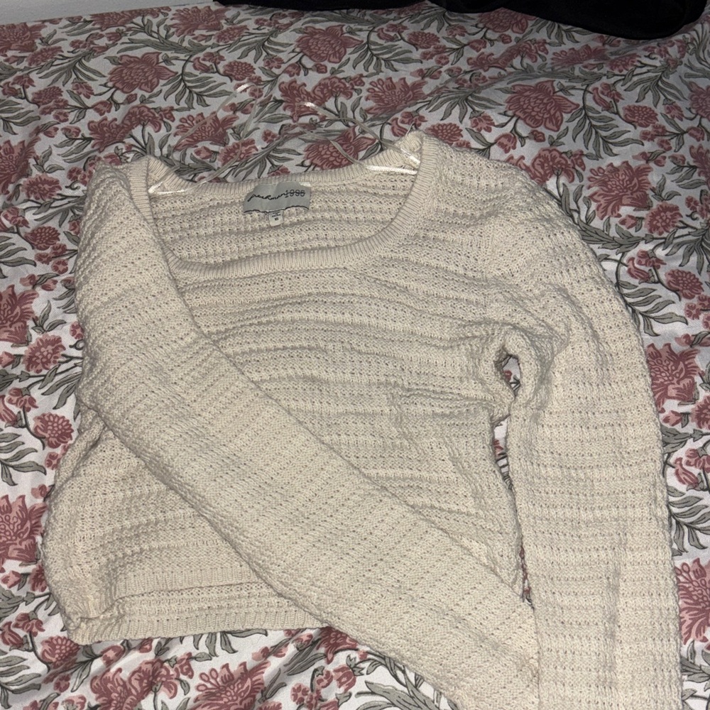 Women's Cream Sweater Set